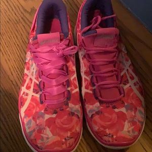 Pink flower ASICS